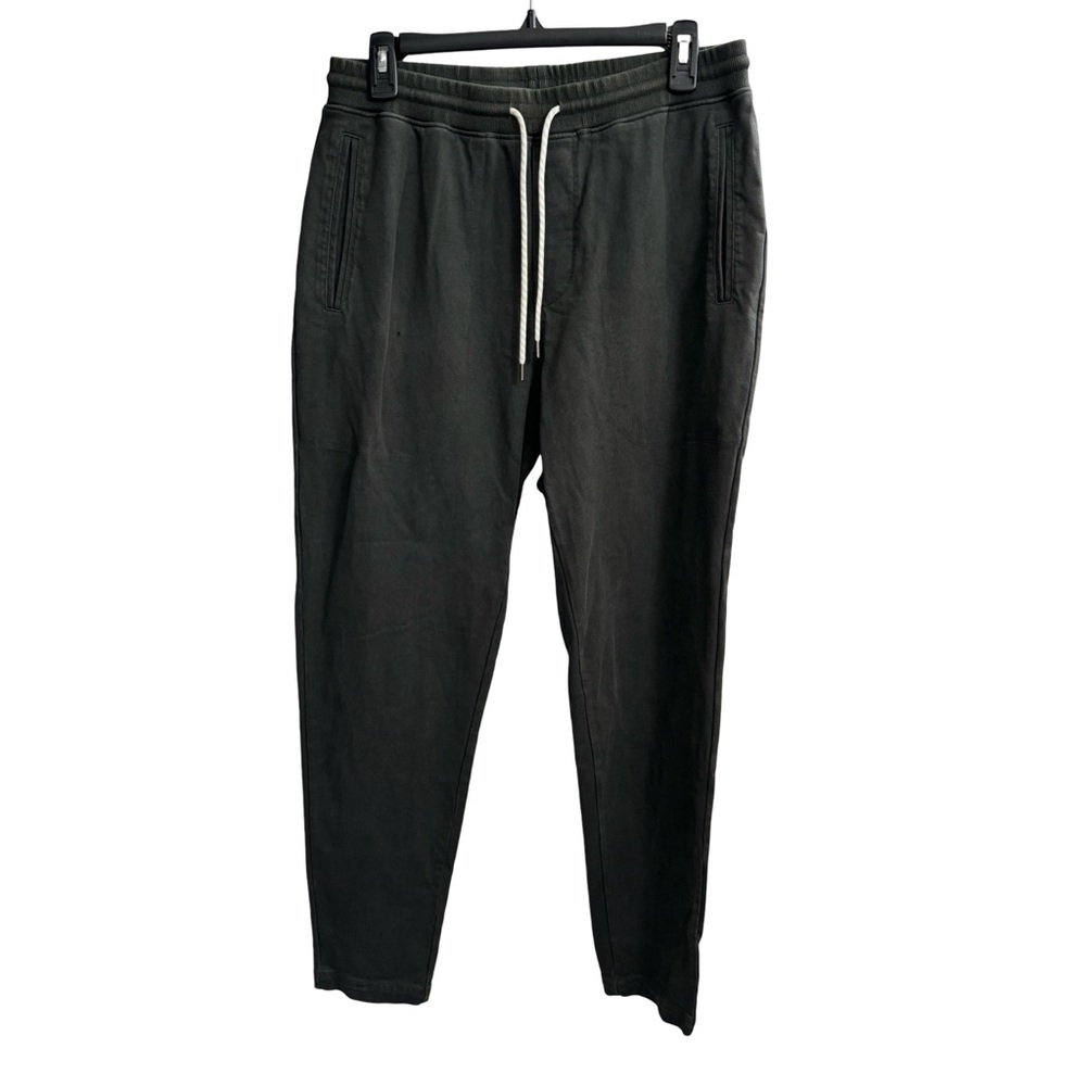 Vuori Men's Black Jogger Sweatpants with White Drawstring